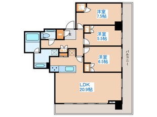 ライオンズタワー札幌(1906)の物件間取画像